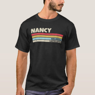 Nancy Personalised Name Retro Vintage 70S 80S 90S T-Shirt