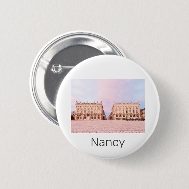 Nancy Place Stanislas Grand Est France Sunset 6 Cm Round Badge (Front & Back)