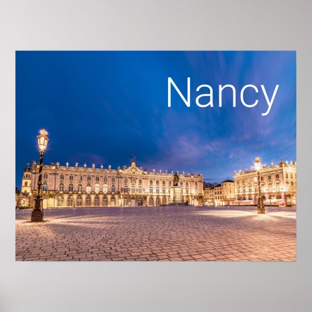 Nancy Place Stanislas Grand Est France Sunset Poster (Front)