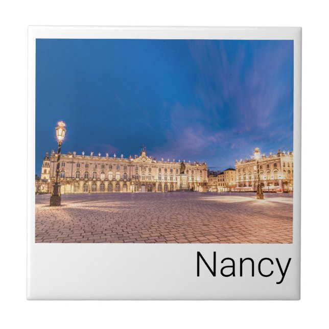 Nancy Place Stanislas Grand Est France Sunset Tile (Front)