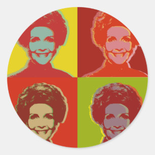 nancy Reagan Classic Round Sticker