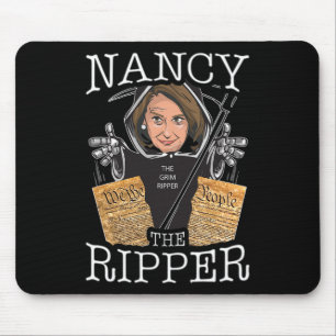 Nancy The Ripper Pelosi Rips The Constitution Pro  Mouse Mat