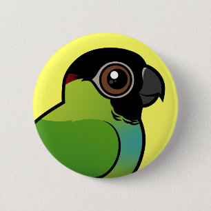 Nanday Conure 6 Cm Round Badge