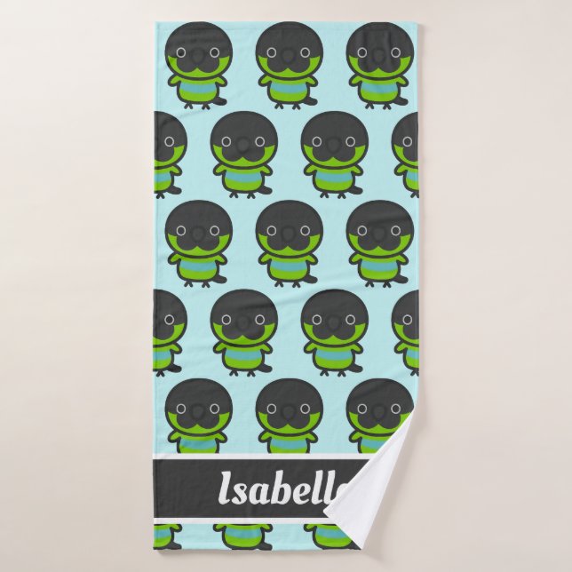 Nanday parakeet bath towel (Bath Towel)