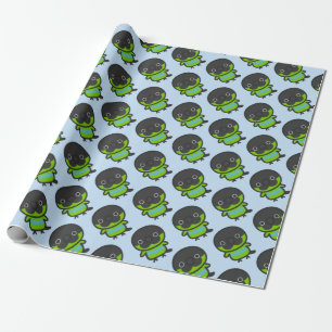 Nanday parakeet wrapping paper