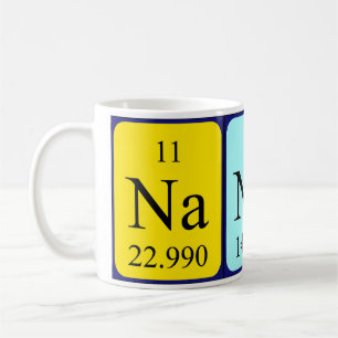 Nando periodic table name mug