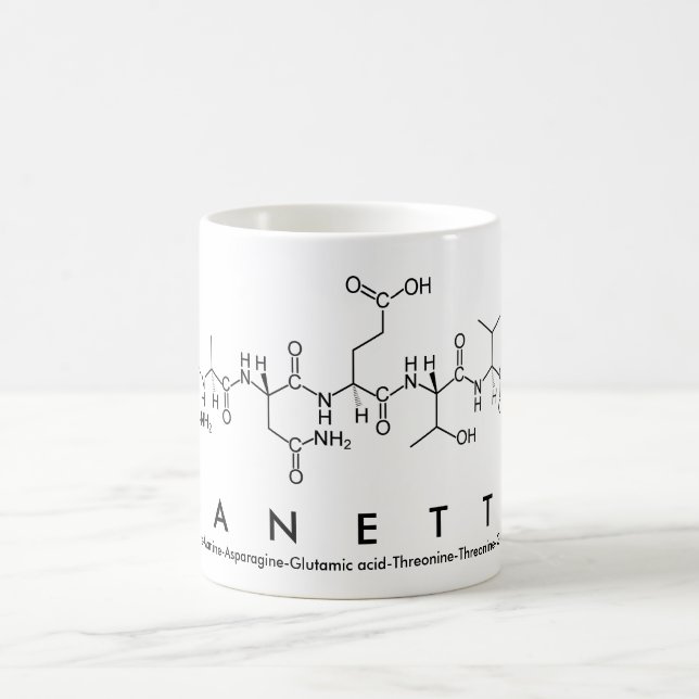 Nanette peptide name mug (Center)