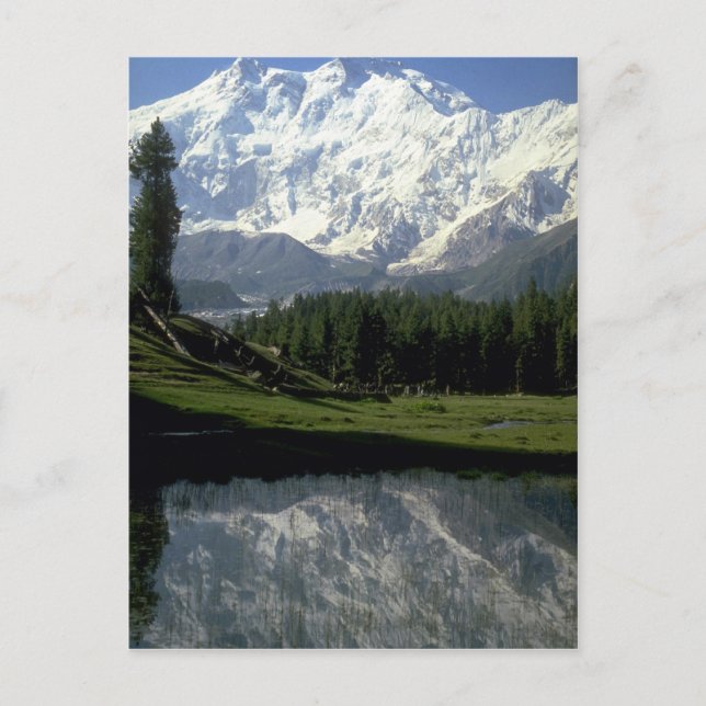 Nanga Parbat at Fairy Meadows, northern Pakistan Postcard (Front)