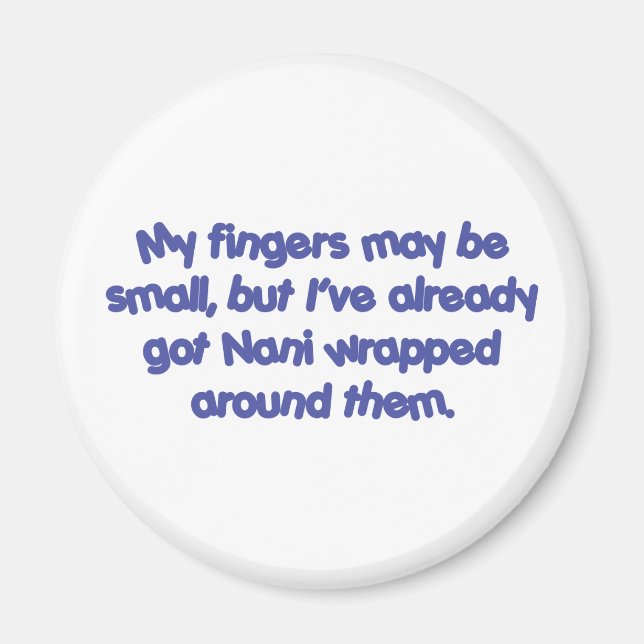 Nani&apos;s Wrapped (Blue) Magnet (Front)