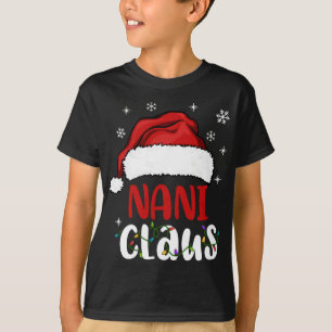 Nani Claus Christmas Pajama Family Matching Xmas T-Shirt