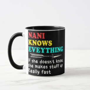 Nani Knows Everything Best Nani Mother's Day  Mug