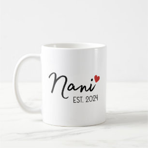 Nani Nana Est 2024 Mug Set, New Indian Grandparent