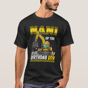 Nani Of The Birthday Boy Construction Worker Birth T-Shirt