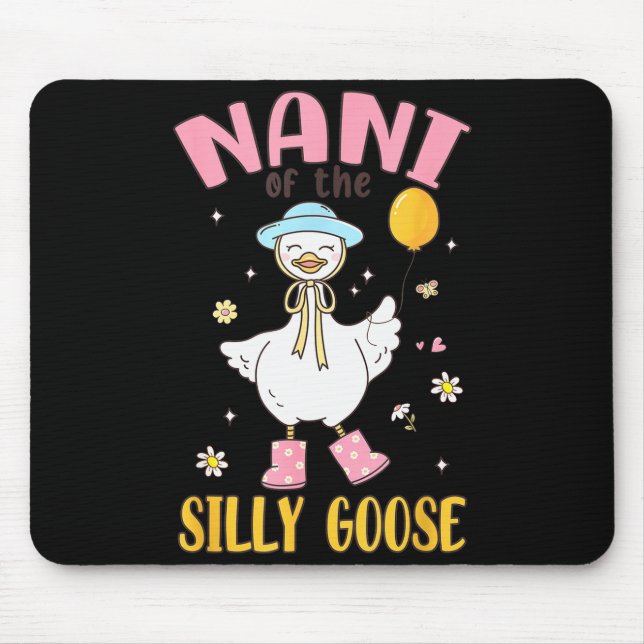 Nani Of The Silly Goose First Birthday Family Matc Mouse Mat (Front)
