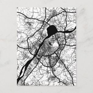 Nanjing China Map Postcard