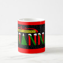 nanna christmas mug