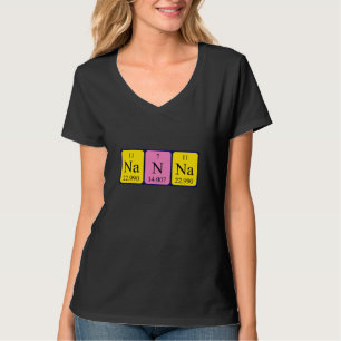 Nanna periodic table name shirt