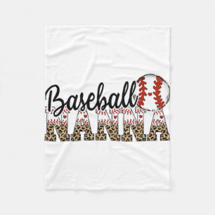 Nanna Women Ballpark Nanna Baseball Mum Mothers Da Fleece Blanket