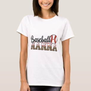 Nanna Women Ballpark Nanna Baseball Mum Mothers Da T-Shirt