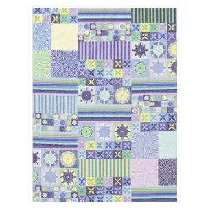 Nanna's Pretty Faux Knit Crochet Blanket Pattern Tablecloth