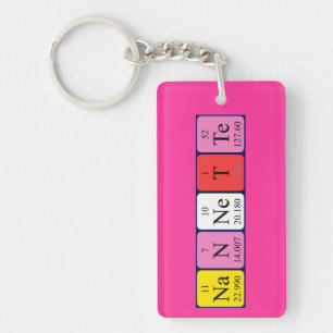 Nannette periodic table name keyring