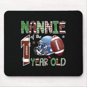 Nannie Of The 1 Year Old Football 1st Year Down Bi Mouse Mat