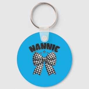 Nannie Pit Crew Family Racing Birthday Race Car Key Ring
