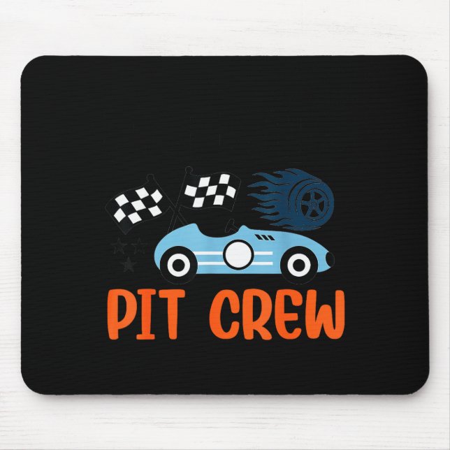 Nannie T Crew Race Car Family Matching Birthday  Mouse Mat (Front)