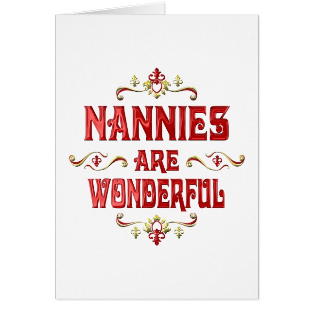 Nannies are Wonderful (Front)
