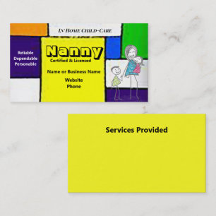 Nanny Business Card