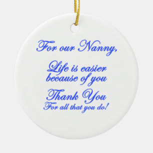 Nanny Ceramic Tree Decoration