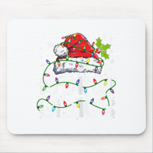 Nanny Claus Christmas Santa Hat Matching Family Xm Mouse Mat