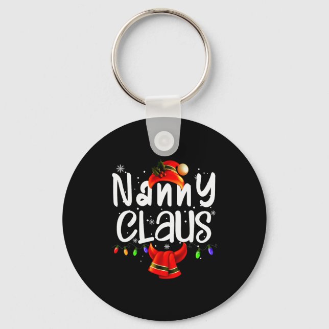 Nanny Claus Matching Christmas Costume  Key Ring (Front)