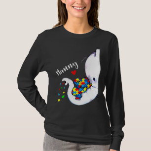 Nanny Elephant Autism Awareness Nanny Autism T-Shirt