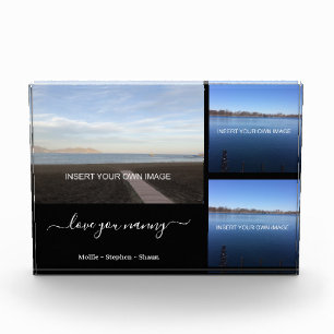 Nanny Family Love You Personalised Three Photo Block