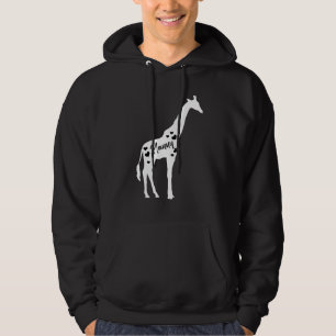 Nanny Giraffe Grandparents Day Safari Zoo Grandmot Hoodie