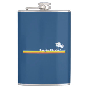 Nanny Goat Beach Georgia Hip Flask