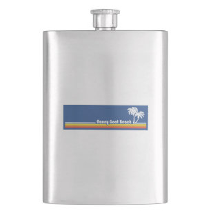 Nanny Goat Beach Georgia Hip Flask