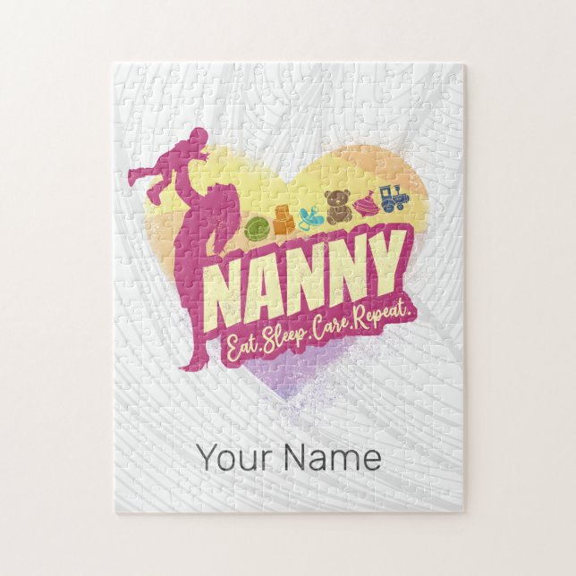 Nanny Nursemaid Vintage Babysitter Childcare Nurse Jigsaw Puzzle (Vertical)