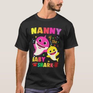 Nanny Of The Baby Shark Birthday Momnanny My Shark T-Shirt