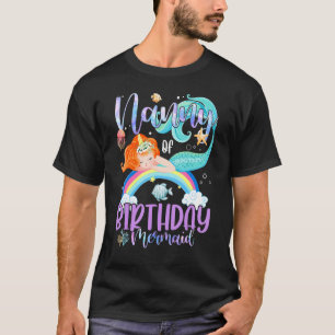 Nanny Of The Birthday Girls Mermaid Magic Family U T-Shirt