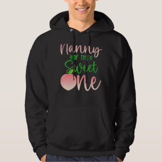 Nanny Of The Birthday One Peach 1st Summer Fruit F Hoodie
