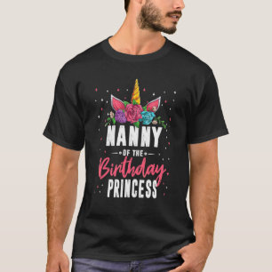 Nanny Of The Birthday Princess Matching Family T-Shirt