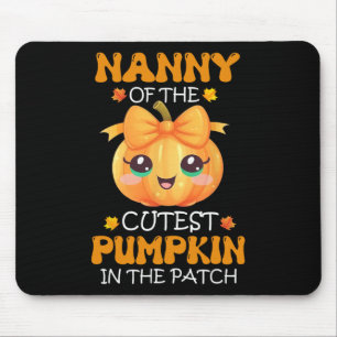 Nanny Of The Cutest Pumpkin In The Patch Halloween Mouse Mat