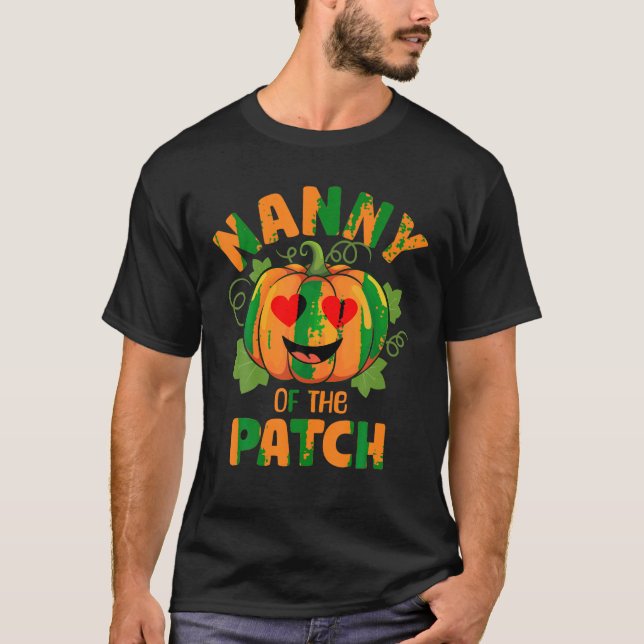 Nanny of the Patch Funny Pumpkin Family Group Matc T-Shirt (Front)