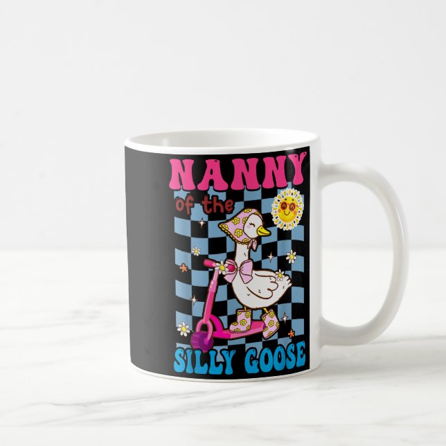 Nanny Of The Silly Goose First Birthday Family Mat Coffee Mug (Right)