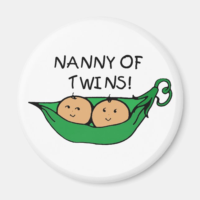 Nanny of Twins Pod Magnet (Front)