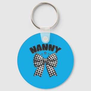 Nanny Pit Crew Family Racing Birthday Race Car Key Ring