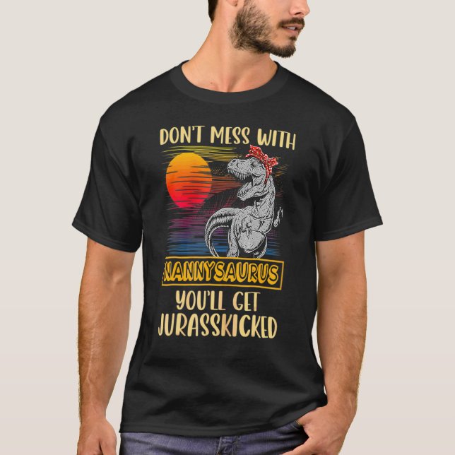 Nanny Rex Dinosaurs  Mummy Saurus T-Shirt (Front)