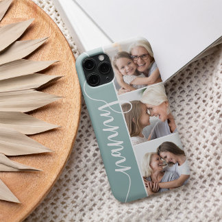 Nanny Script Grandma Photo Collage iPhone 16 Case
